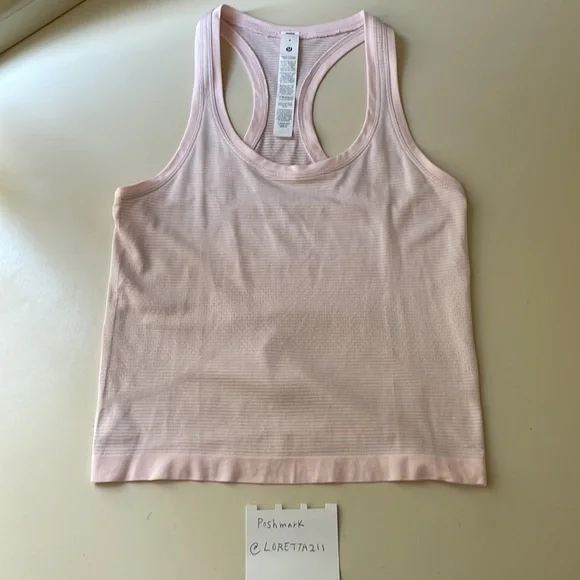 Lululemon Pink Swiftly Racerback Tank Top Size 4 - Picture 3 of 7